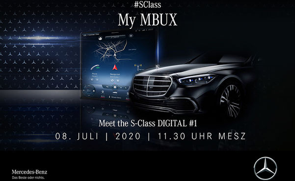 8 июля состоится первая презентация обновлений в новом S-Class на платформе Meet Mercedes Digital